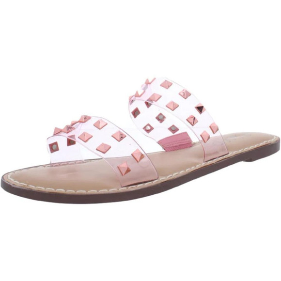 Wild Pair Pink Studded Ginnie Slip On Sandals Y2k - 90s' - NEW Size 6.5 - Picture 4 of 5